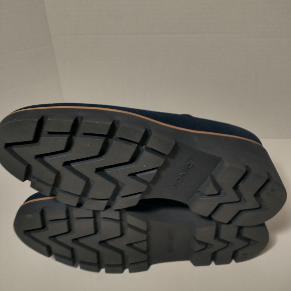 Like‎ NEW Vionic Willa Suede Wedge Slip On Loafer, Navy, Support, Women Size 8.5 - Picture 7 of 11
